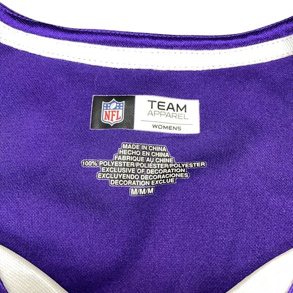 Minnesota Vikings Shirt Womens Medium Purple NFL Team Apparel Football Sports - Picture 5 of 12